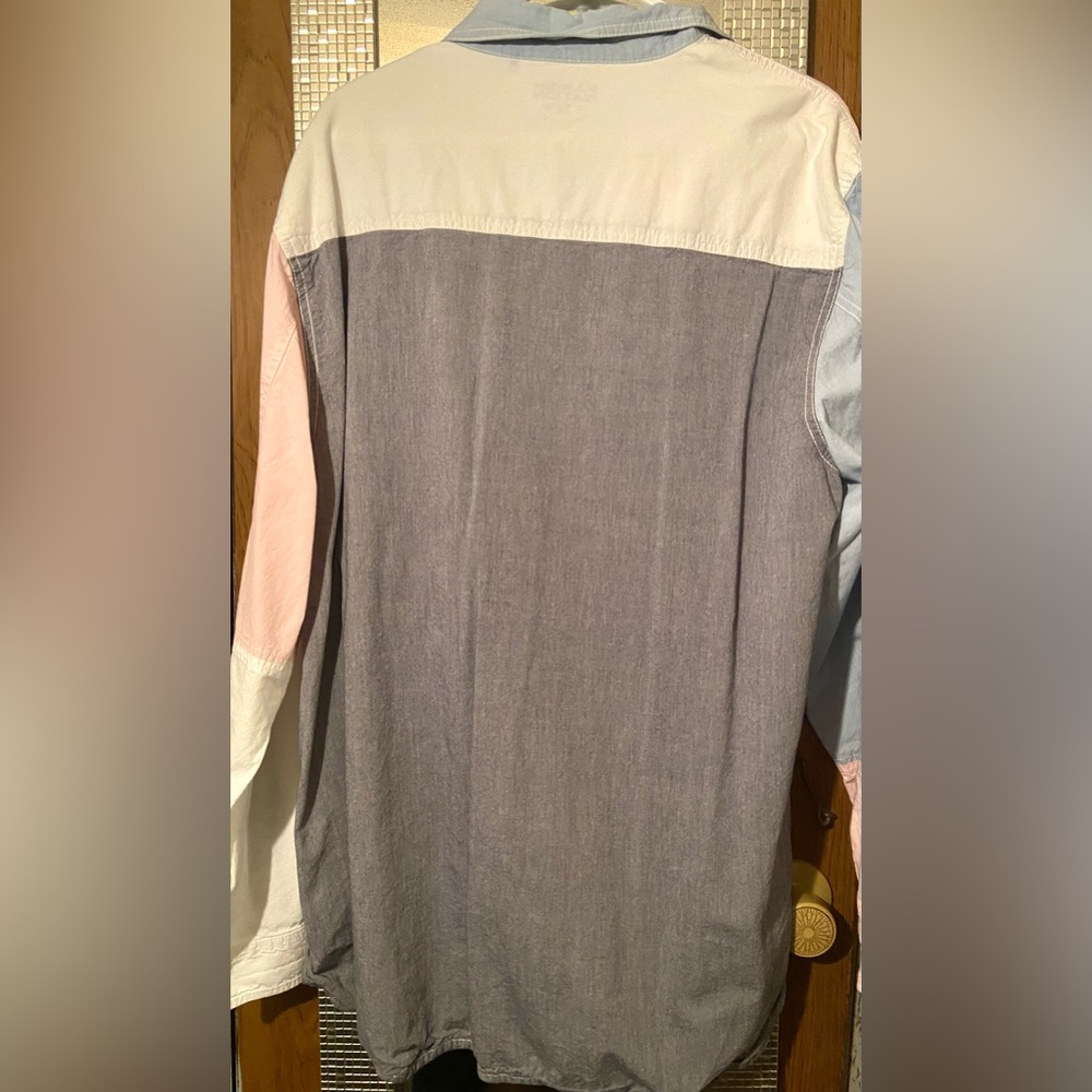 parish nation long sleeve shirt- 3xl dark grey, pink, white and light blue - Picture 4 of 4